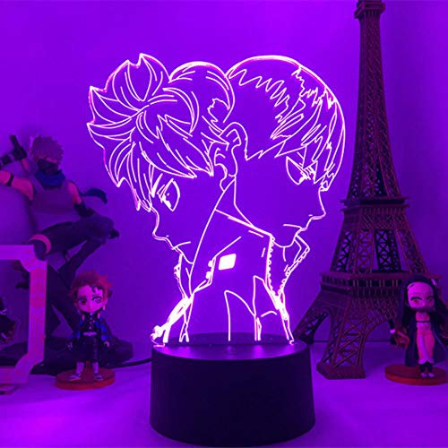 Haikyuu - LED 3D-Lampe mit dem Abbild der Manga-Zeichen dekorativ Innenbeleuchtung Schlafzimmer Kind Weihnachten Geburtstagsgeschenk-16 Farbe mit Fernbedienung