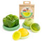 Food Huggers Food Huggers Lot de 5 couvercles alimentaires réutilisables en silicone pour fruits et légumes Passe au lave-vaisselle 100 % sans BPA et phtalate Produit breveté par USA Company (vert