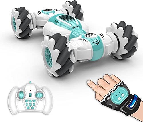 Charging Remote Car, 360° Flip Outdoor Indoor Remote Control Stunt RC Car with 2.4Ghz Radio Controlled Remote and Gesture Remote Control High Speed Gesture Induction Drift Deformed Off-Road Toy Cars
