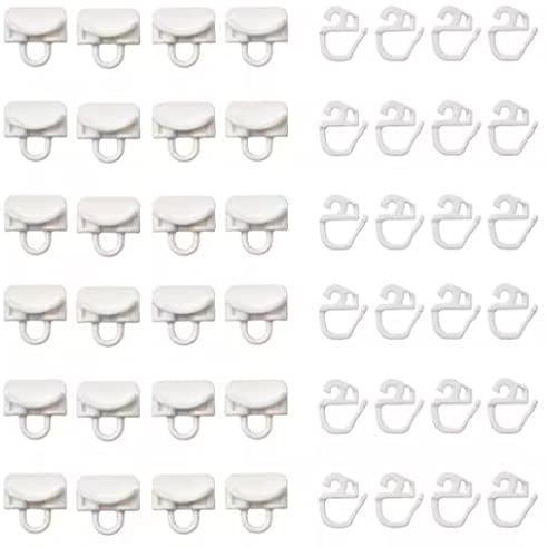 I-K-E-A VIDGA Glider with Hook White Acetal Plastic (Pack of 24)