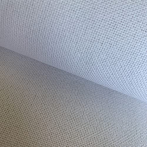 25 Count Evenweave Stickerei Stoff Kreuzstich Stoff, Weiß, 150 x 50cm