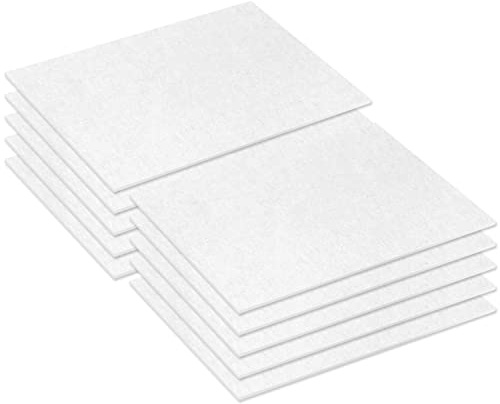 McFilter | 10 microfiltros universales | aprox. 26 x 15 cm | filtro de aire | filtro de motor | filtro de escape | alfombrilla de filtro | filtro de aspiradora | filtro recortable | blanco