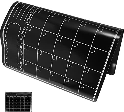Operitacx Magnetischer Kühlschrank Wochen-Monatsplaner Trocken Abwischbares Tafelblatt Kalender to-Do-Liste Plantafel Magnetische Weiße Tafel Für Heimbüro