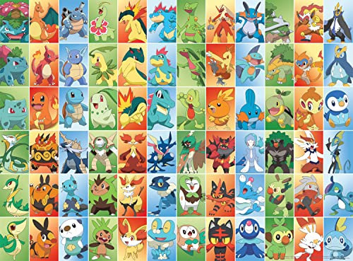 Buffalo Games - Pokemon - First Partners Squares - 1000 Teile Puzzle