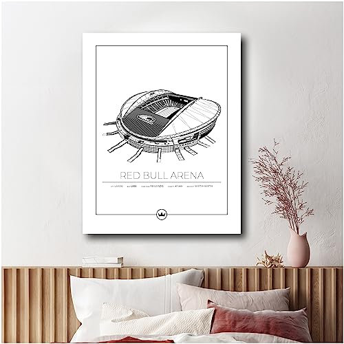 Sverigemotiv.se Stadium Posters (RB Leipzig - Red Bull Arena, 40x50 cm)