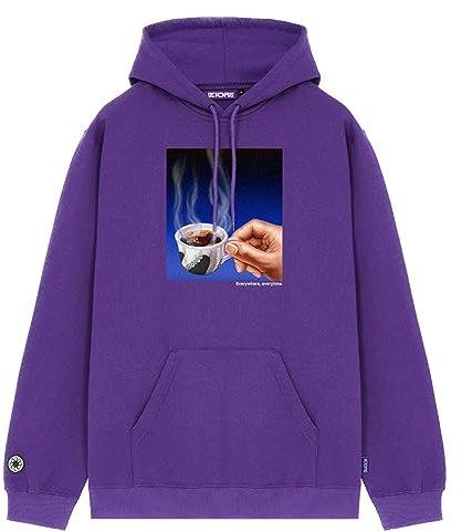 Octopus Felpa con Cappuccio Break Logo Hoodie Viola 2023/24 Milano Originale Garantito (L)