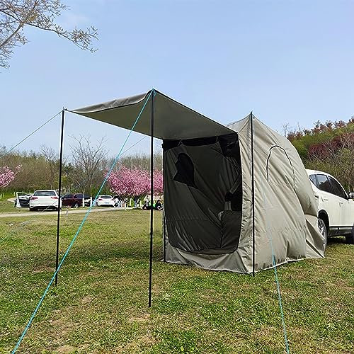 Shenrongtong Camping Wasserdichtes SUV-Kofferraumzelt aus Oxford-Stoff, wasserdichtes SUV-Autozelt, SUV-Kofferraumzelt, multifunktionales Campingzelt mit großer Kapazität und Bodenmatte für Auto, SUV