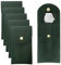 EUPSIIU 5 Pezzi Custodia per Orologio da Viaggio Portatile Orologio Sacchetto, Stoccaggio Orologio Borsa con Bottone A Pressione custodia resistente per Gioielli per viaggi all'aperto (Verde Scuro)
