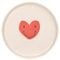 LÄSSIG Plato infantil Kids Plate Vajilla para niños sin BPA, para lavavajillas y microondas/Plate PP/Cellulose Happy Rascals Heart