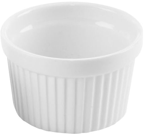 orion group Ramequins en céramique - Blanc - 9 cm - 200 ml