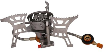 YARNOW 1 Pc Brûleur De Cuisinière à Gaz De Camping Cuisinière à Gaz Portative Réchaud De Randonnée Bouilloire à Thé Réchaud De Camping à Gaz Mini-brûleur Miniature Mini Poêle