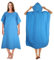 KUOGAS Badeponcho Damen, Mikrofaser-Surf Poncho, Badeponcho Handtuch, aus Mikrofaser auch als Umkleidehilfe Strand (Himmelblau, M)