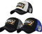 BAIMORE NASA-Baseballkappe, Netzstoff, Snapback, verstellbar, Patchwork, Outdoor-Sportkappe, 3 Stück, Weiß/Grau/Schwarz, Einheitsgr��e