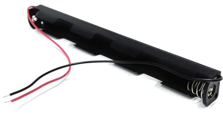 3 x AA Battery Holder Housing, Coil Spring Contact, 15cm Wired Leads