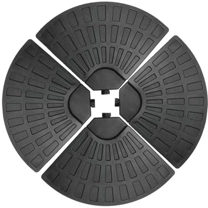 diowewea Pieds de Parasol Base avec Bec Sable d'eau à Remplissage Facile Capacité 200 LB Support Plage marché Jardin extérieur Robuste Poids pour Noir