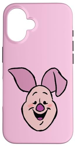 iPhone 16 Disney Winnie the Pooh Piglet Happy Big Face Costume Case