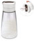 Modixun 1 dispensador de azúcar de vidrio con boquilla de vertido automático, recipiente de azúcar con peso, tarro de azucarero de 420 ml, soporte para salero, accesorios para barra de café