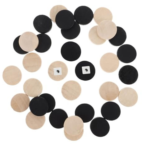 Abaodam 60stücke Schach Dame Holz Steine Ersatz Für Brettspiel Camping Reisen Backgammon Steine Damebrett Spielchips Spielzubehör