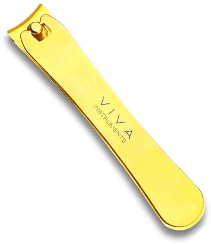 Stainless Steel Nail Clipper – Sharp Precision Nail Cutter for Fingernails & Toenails, Ergonomic Handle, Durable & Rust-Proof – Professional Single Nail Trimmer for Men & Women (Gold, Large)