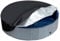 Poolabdeckung Rund, Kinderpool Planschbecken Abdeckung, Pool Abdeckplane Rund, Hundepool Abdeckung für Dog (Schwarz, 122 * 30cm)