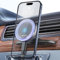 MAGJIEYX for MagSafe Car Mount Charger CD Slot, 15W Wireless Car Charger Stable CD Player Phone Holder Fast Charging for iPhone 16 15 14 13 12 Pro Max Plus All Smartphones Grey