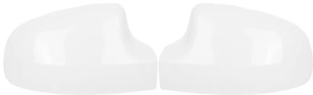 Rearview Mirror Cap Wing Side Mirror Cover Housing Compatible for Renault Dacia Duster I Sandero I II Logan I II Rear View Mirror Cap Parts(1Pair White)