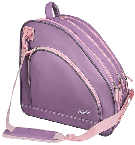 WOLT Schlittschuhtasche Rollschuhtasche | Inline-Skate-Tasche, Premium-Tasche und modische verstellbare Umhängetasche für Jugendliche und Erwachsene.