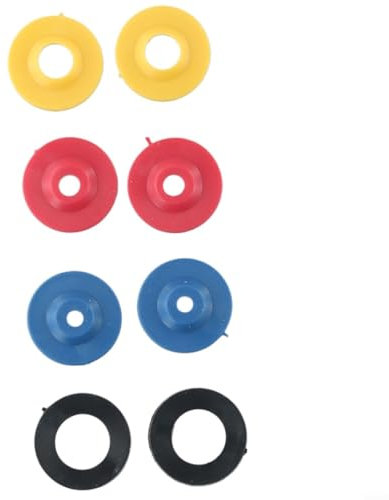 Lot de 8 réducteurs de débit d'eau avec joint en caoutchouc pour pommeau de douche de salle de bain, système d'économie d'eau réglable, 5 L, 7 L, 11 L par minute, compatible avec filetage de 1,27 cm