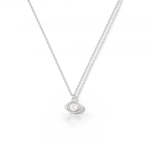 HANLI Silver Necklaces for Women Dainty Pendant Necklace Jewellery | Unique Charm Design,Tarnish-Resistant,Nickel-Free,Brass Base, Hypoallergenic Material,Gift Package,16.5 Chain + 2 Extender