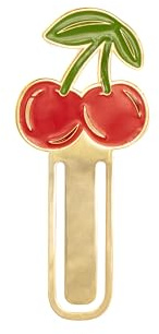 Sass & Belle Cherry Metal Bookmark