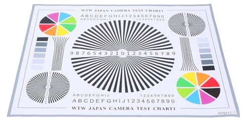 BUGUUYO Testtafel und Klarem Bild für Kameraobjektive aus Papier mit Intuitivem Testmuster zur Objektivkalibrierung Geeignet für Überwachungskameras und Langzeitprojekte