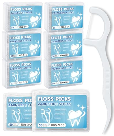 400x Hilo dental con mango Arcos dentales seda dental 8 Cajas palillos de hilo dental floss Para Limpieza de dientes