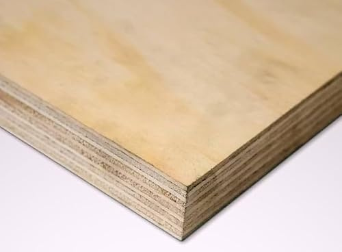 Pannello Multistrato Fenolico Marino Pino 25 mm Grezzo – Compensato Resistente Acqua Umidità – Doppia Faccia B/C – Varie Misure (non verniciato, cm 120x120)