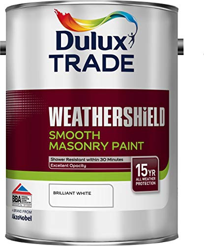 Dulux Trade Weathershield Smooth Brilliant White 5 Litres
