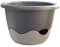 Plastia Blumenampel Mareta Ø 25 u. 30 cm Bewässerungsampel Hängeampel incl. Kette (Durchmesser: 25 cm, Hell + dunkel grün)