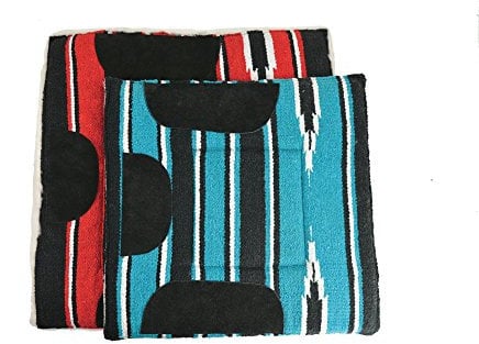 Ekkia Shetty Navajo Sattelpad, türkis/schwarz