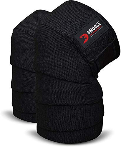 USPA-zugelassene Kniebandagen für Gewichtheben, 198,1 cm, Premium-Baumwollgurte für Gelenkstabilität und Schmerzlinderung, verstellbare Passform, Kniebandage für Powerlifting, Beinpresse und