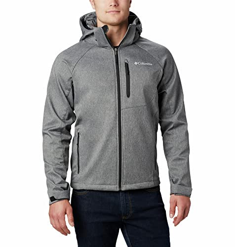 Columbia Cascade Ridge Softshell, Veste Coupe Vent Softshell Homme, Charcoal Heather, Taille M