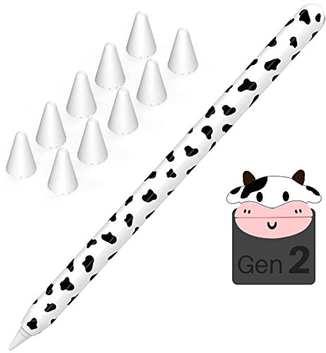 NIUTRENDZ Kuh-Hülle für Apple Pencil 2. Generation & Apple Pencil Pro Schutzhülle Silikon
