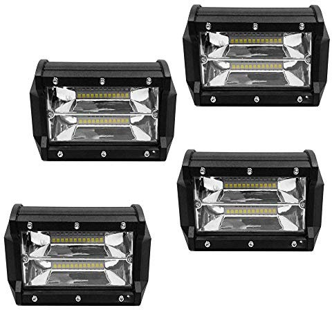 YUENFONG 4x72W LED Arbeitsscheinwerfer Zusatzscheinwerfer OffroadScheinwerfer,Wasserdicht,IP67Überschwemmung,5400LM,für SUV, LKW, UTV