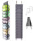 DQZSY 24-Taschen Yoga Leggings Organizer - Platzsparende Aufbewahrung für Shirts, Jeans und Socken - Praktischer Hänge-Organizer aus faltbarem Vliesstoff für Zuhause und Schlafzimmer - Grau