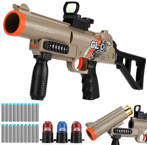 XAZASTOV Spielzeug Pistole Kinder, Spielzeugpistole Spielzeug Schrotflinte, Spielzeug Schaumstoff Blaster mit 20 Weichen Kugeln, Schießspielzeug Geschenk für 8+ Kinder Jungen Jugendlicher Erwachsene