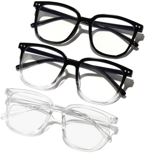 GFUIARA Blue Light Blocking Glasses for Women Men,Fashion Square Blue Blockers Glasses,Computer/TV/Phones/Gaming Glasses