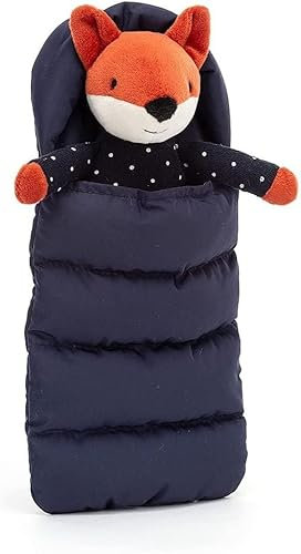 Amusable Suggler Fox Fuchs Jelly Cat mit Schlafsack 23 cm