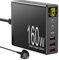 CESTONE USB C Charger,160W GaN 6-Port Fast Charging Station with LED Display,PD3.0 and QC3.0 Fast Charging,Multi Port Power Adaptor, For MacBook, iPad, iPhone 15/14/13/Pro/Max, Samsung,Tablet (Black)