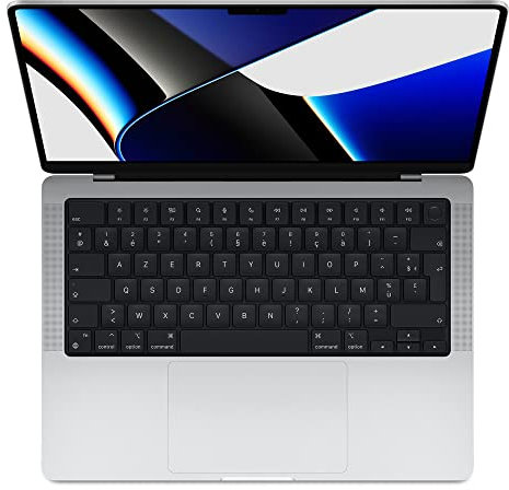 2021 Macbook Pro con Processore Apple M1 Pro (14-pollici, 16GB RAM, 512GB SSD di Memoria) (QWERTZ German) Argento (Ricondizionato)