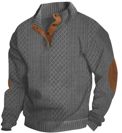 Prime großes Geschäft Tage 2024 Leichter Pullover Herren Business reißverschluss Wollpullover Herren Crewneck Herren Pullover l Sportpullover erkek XL Hoodie männer