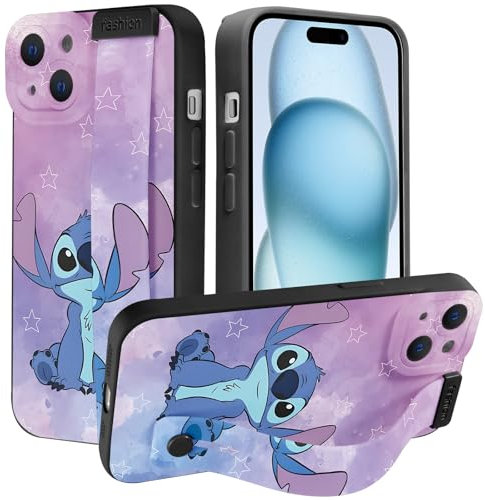 Omyzo Cartoon Case for iPhone 13 Pro Max Case 6,7 with Wrist Strap,Cute Anime Character Pattern Cover for Girls Women,Wristband Holder Stand Soft TPU Shockproof Protective Case,Funny