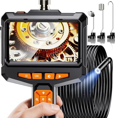 Endoskopkamera mit Licht 5M, 4,3-Zoll 1080P HD Endoskop Kamera Handy