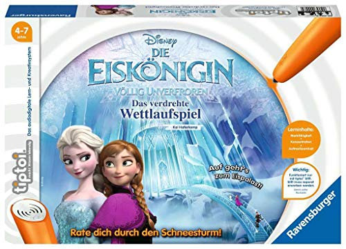 Ravensburger tiptoi Spiel 00007 - Die Eiskönigin - Völlig Unverfroren: Das verdrehte Wettlaufspiel - Ein magisches Quiz-Spiel ab 4 Jahren